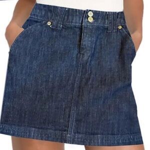 Lilly Pulitzer Palm Beach Fit Dark Denim Mini Skirt 2